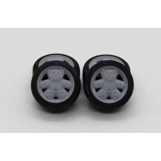 Diolex Dp24050 1/24 Wheels 14 Inch Ronal Teddy Bears For Tamiya Fujimi Aoshima Revell