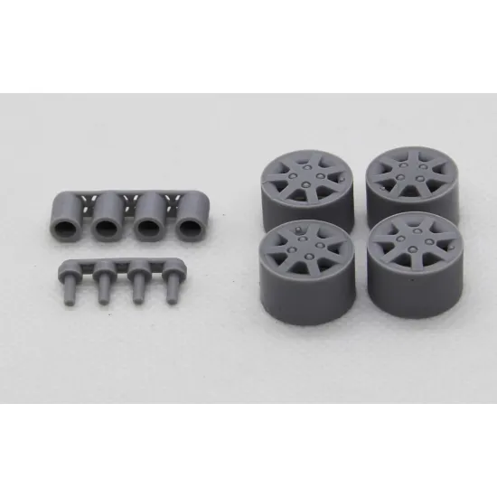 Diolex Dp24051 1/24 Wheels 14 Inch Aros Toyota 7 Patas For Aoshima Fujimi Tamiya