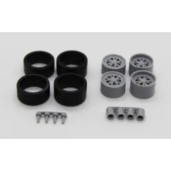 Diolex Dp24058 1/24 Wheels 17 Inch Fifteen52 Outlaw 001 3pcs For Tamiya Fujimi Aoshima Revell