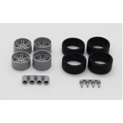 Diolex Dp24060 1/24 Wheels 18 Inch Dub Attack 5 For Tamiya Fujimi Aoshima Revell