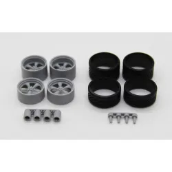 Diolex Dp24062 1/24 Wheels 19 Inch American Racing Torq For Tamiya Fujimi Aoshima Revell