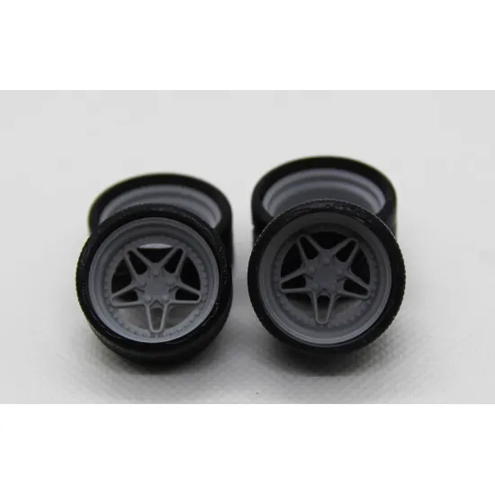 Diolex Dp24065 1/24 Wheels 19 Inch Fifteen52 Outlaw Dkubus For Tamiya Fujimi Aoshima Revell