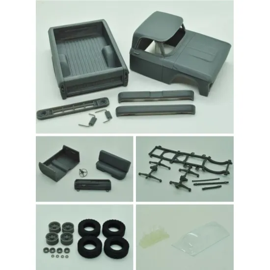 Diolex Dp24081 1/25 3d Print Resin Not Cast Kit Dodge Power Wagon W100 1969