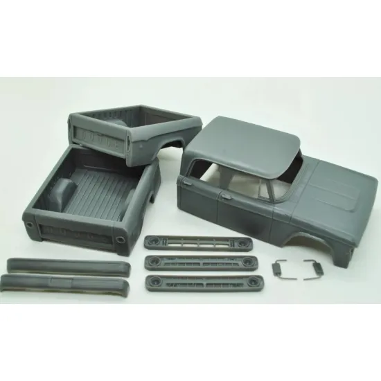 Diolex Dp24084 1/25 3d Print Resin Not Cast Kit Dodge W200 Power Wagon Crew Cab 1970