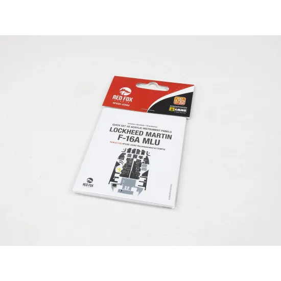 Red Fox Qs-32062 1/32 3d Decal For F-16a Mlu 3d Colored Resin Ip For Tamiya