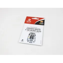 Red Fox Qs-32063 1/32 3d Decal For F-16c Block 30/32 Instrument Panel For Tamiya