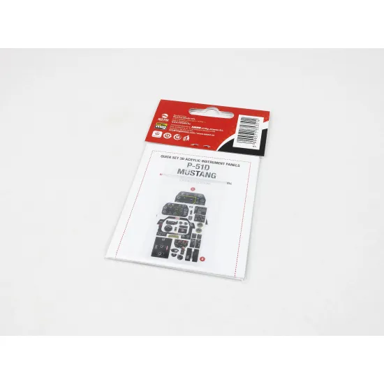 Red Fox Qs-32152 1/32 3d Decal P-51d Mustang Updated Instrument Panel For Revell