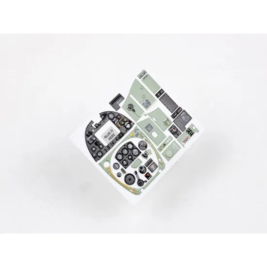 Red Fox Qs-32156 1/32 3d Instrument Panel Supermarine Spitfire Mk.ixc For Revell