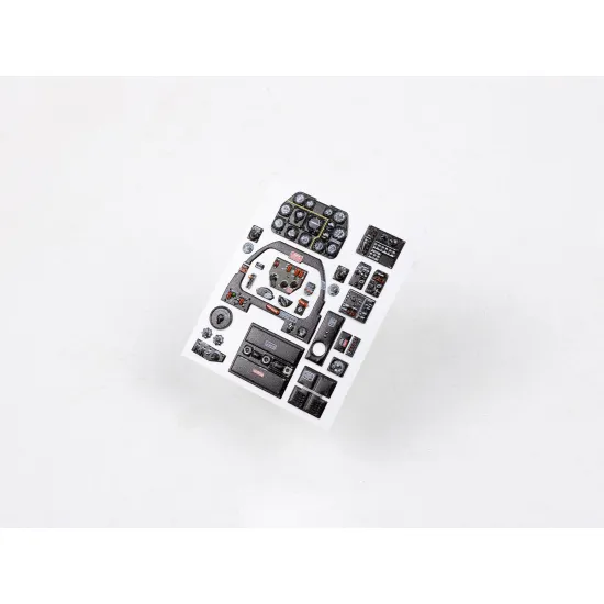 Red Fox Qs-32166 1/32 3d Instrument Panel North American P-51d Mustang
