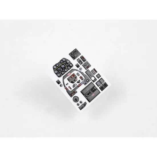 Red Fox Qs-32166 1/32 3d Instrument Panel North American P-51d Mustang