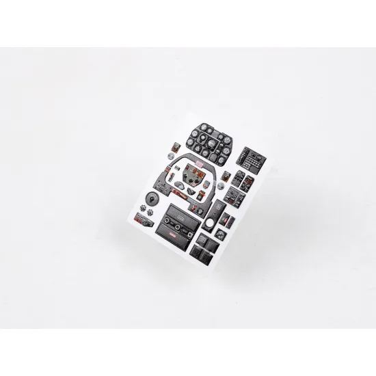Red Fox Qs-32167 1/32 3d Instrument Panel North American P-51k Mustang For Sws