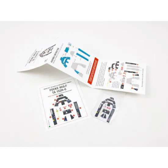 Red Fox Qs-32169 1/32 3d Instrument Panel Focke Wulf Ta 152h-0 For Sws