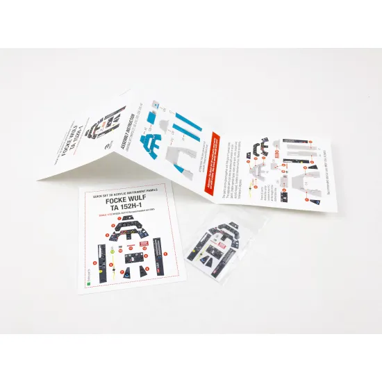 Red Fox Qs-32173 1/32 3d Decal Instrument Panel For Focke Wulf Ta 152h-1 For Sws