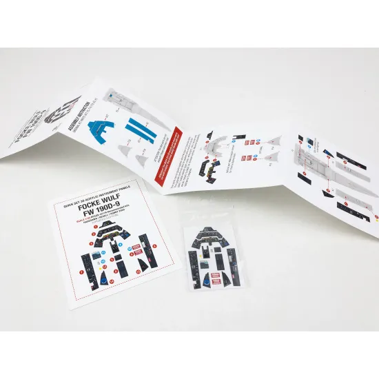 Red Fox Qs-32174 1/32 3d Decal Instrument Panel For Focke Wulf Fw 109d-9 For Hasegawa Revell Hobby 2000