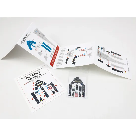 Red Fox Qs-32176 1/32 3d Decal Instrument Panel Focke Wulf Fw 190a-8 Hasegawa