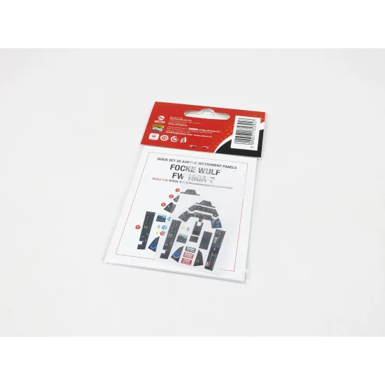 Red Fox Qs-32178 1/32 3d Decal Instrument Panel Focke Wulf Fw 190a-7 Hasegawa