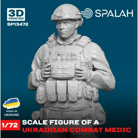 Spalah 13472 1/72 Figure Ukrainian Combat Medic Resin Model Kit