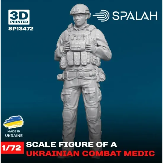 Spalah 13472 1/72 Figure Ukrainian Combat Medic Resin Model Kit