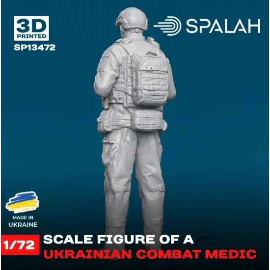 Spalah 13472 1/72 Figure Ukrainian Combat Medic Resin Model Kit