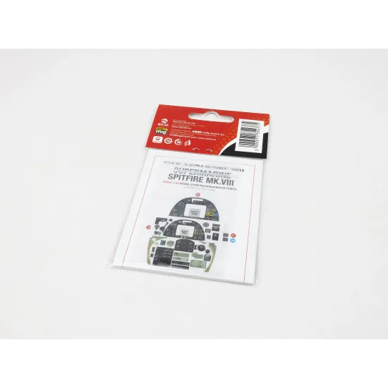 Red Fox Qs-32189 1/32 3d Decal Instrument Panel For Supermarine Spitfire Mk.viii For Tamiya