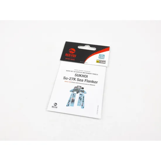 Red Fox 48024 1/48 3d Instrument Panel Sukhoi Su-27k Sea Flanker For Minbase