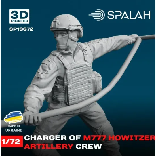Spalah 13672 1/72 Figure Charger Of M777 Howitzer Model Kit