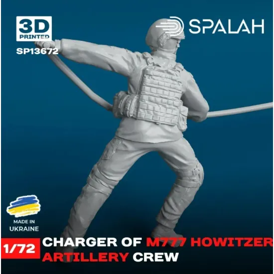 Spalah 13672 1/72 Figure Charger Of M777 Howitzer Model Kit