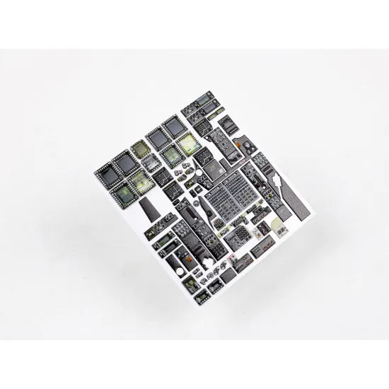 Red Fox Qs-35027 1/35 3d Decal Instrument Panel Ah-64d Saraf For Meng