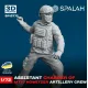 Spalah 13772 1/72 Figure Assistant Charger Of M777 Howitzer Model Kit