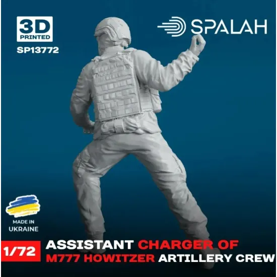 Spalah 13772 1/72 Figure Assistant Charger Of M777 Howitzer Model Kit
