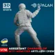 Spalah 13772 1/72 Figure Assistant Charger Of M777 Howitzer Model Kit