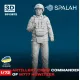 Spalah 13872 1/72 Figure Artillery Crew Commander Of M777 Howitzer Model Kit