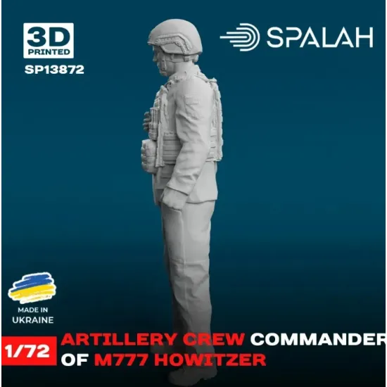Spalah 13872 1/72 Figure Artillery Crew Commander Of M777 Howitzer Model Kit