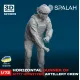 Spalah 13972 1/72 Figure Horizontal Gunner Of M777 Howitzer Model Kit