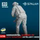 Spalah 13972 1/72 Figure Horizontal Gunner Of M777 Howitzer Model Kit