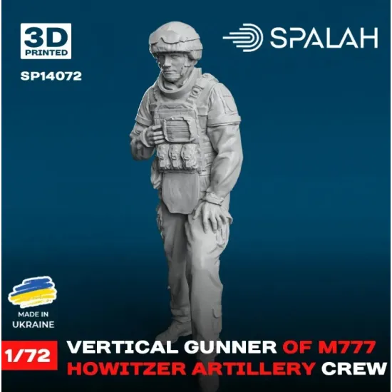 Spalah 14072 1/72 Figure Vertical Gunner Of M777 Howitzer Model Kit