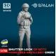 Spalah 14172 1/72 Figure Shutter Lock Of M777 Howitzer Model Kit