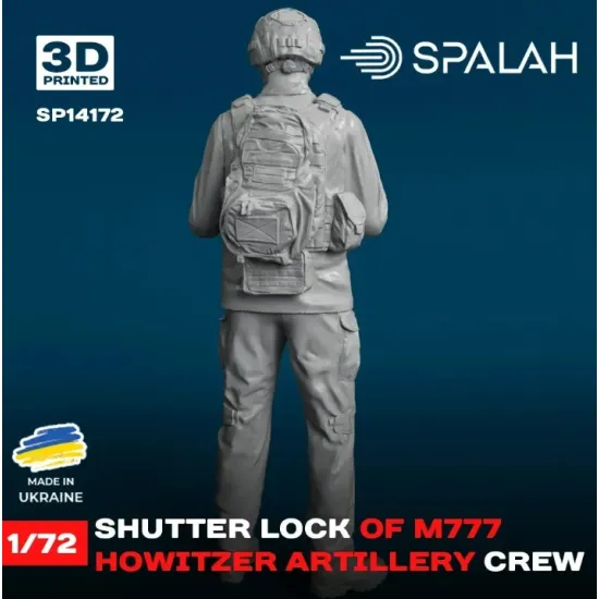 Spalah 14172 1/72 Figure Shutter Lock Of M777 Howitzer Model Kit