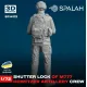 Spalah 14172 1/72 Figure Shutter Lock Of M777 Howitzer Model Kit