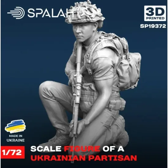 Spalah 19372 1/72 Figure Ukrainian Partisan Resin Model Kit