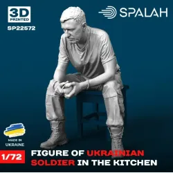 Spalah 22572 1/72 Figure Ukrainian Soldier In The Kitchen Resin Model Kit