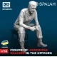 Spalah 22572 1/72 Figure Ukrainian Soldier In The Kitchen Resin Model Kit