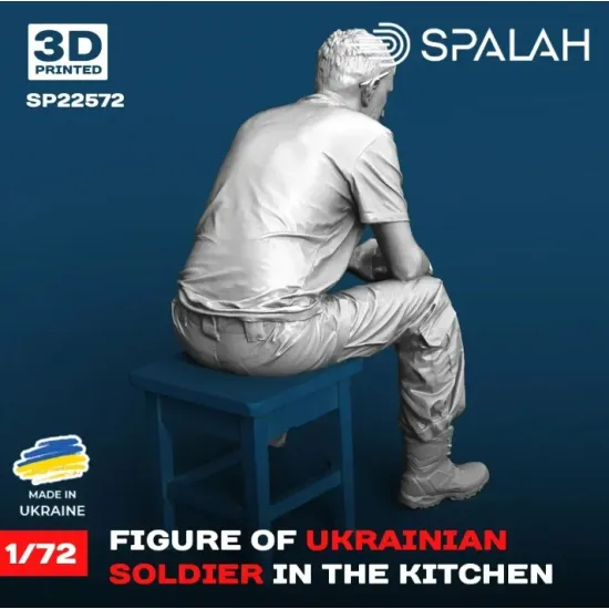 Spalah 22572 1/72 Figure Ukrainian Soldier In The Kitchen Resin Model Kit