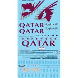 26decals 144-1145 1/144 Qatar Airbus A380-861 Laser Decal