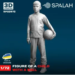 Spalah 22972 1/72 Figure Child With A Ball Resin Model Kit