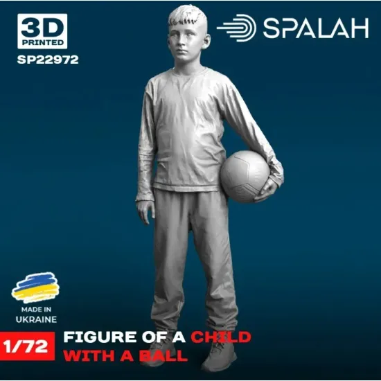 Spalah 22972 1/72 Figure Child With A Ball Resin Model Kit
