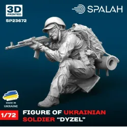 Spalah 23672 1/72 Figure Ukrainian Soldier Dyzel Resin Model Kit