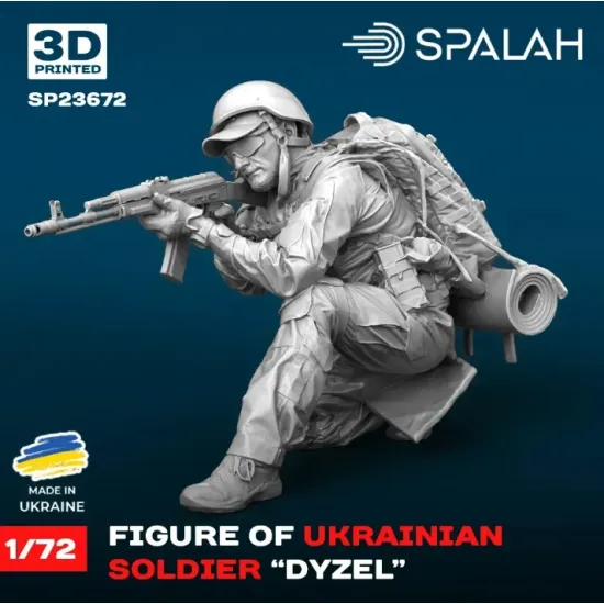Spalah 23672 1/72 Figure Ukrainian Soldier Dyzel Resin Model Kit
