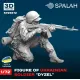 Spalah 23672 1/72 Figure Ukrainian Soldier Dyzel Resin Model Kit