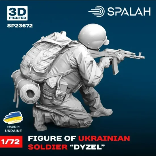 Spalah 23672 1/72 Figure Ukrainian Soldier Dyzel Resin Model Kit